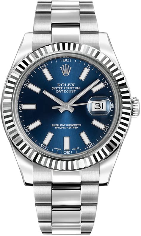 rolex date just 41 116334|Rolex 116334 blue.